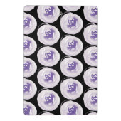 Makeup Artist Hand Watercolor Pflaumen Lila Mini Klemmbrett (Rückseite)