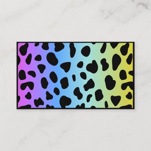 Makeup artist Holographic bunt QR-Code Visitenkarte (Vorderseite)