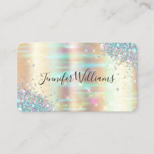 Makeup Artist Holographic Glitzer Moderne Imitats  Visitenkarte