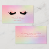 Makeup Artist, Holographic Imitats Lashes Visitenkarte (Vorne/Hinten)