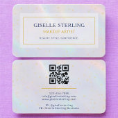 Makeup Artist Holographic QR Code Visitenkarte
