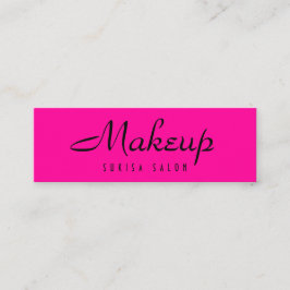 Makeup Artist Hot Pink Skinny Business Cards Mini Visitenkarte