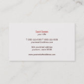 Makeup Artist Imitate Gold Leaf Circle Muster Visitenkarte (Rückseite)