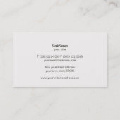 Makeup Artist Imitate Gold Leaf Linen Look Orange Visitenkarte (Rückseite)