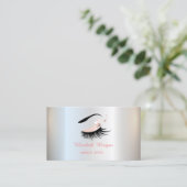 Makeup Artist, Imitate Lashes Visitenkarte (Stehend Vorderseite)