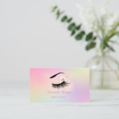 Makeup Artist, Imitate Lashes Visitenkarte (Stehend Vorderseite)