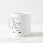 Makeup artist kaffeetasse (Vorderseite Links)