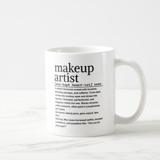 Makeup artist kaffeetasse (Rechts)