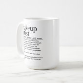 Makeup artist kaffeetasse (Vorderseite Links)