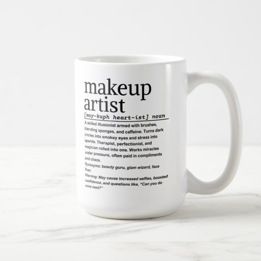 Makeup artist kaffeetasse (Rechts)