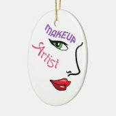 Makeup Artist Keramik Ornament (Links)
