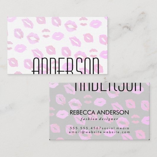 Makeup Artist / Kiss Visitenkarte (Vorne/Hinten)