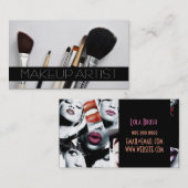 Makeup Artist, Kosmetologe, Beauty, Salon Visitenkarte (Vorne/Hinten)