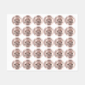 Makeup Artist Lash Brows Crown Eyes Etiketten (Blatt)