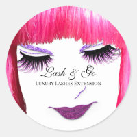Makeup Artist Lash Extension Pink Lippen Bangs Haa