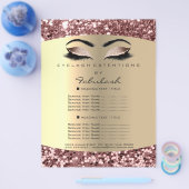 Makeup Artist Lash Extension Rose Gold Flyer Preis (Einzeln)