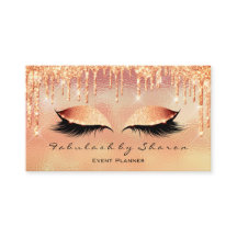 Makeup Artist Lash Eye Glitzer Tropfen Coral Metal