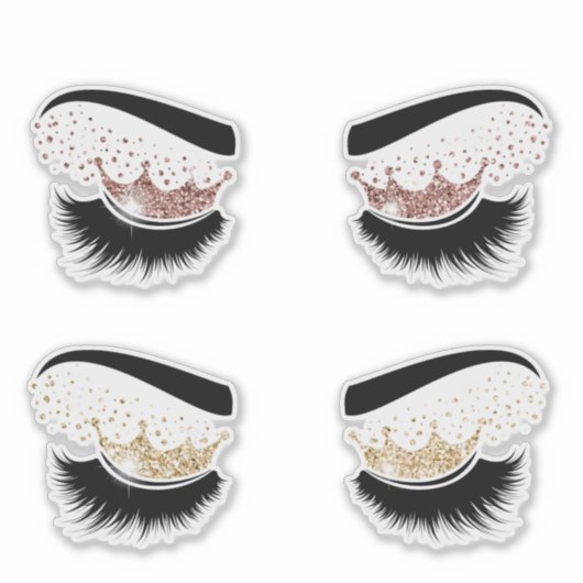 Makeup artist Lash Queen Beauty Salon Lashes Aufkleber (Vorderseite)