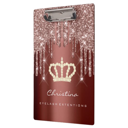 Makeup Artist Lash Spark Eventplaner Rose Crown Klemmbrett (Links)