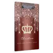 Makeup Artist Lash Spark Eventplaner Rose Crown Klemmbrett (Rechts)