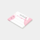 Makeup Artist Lash Verlängerung nächsten Termin Post-it Klebezettel (angewinkelt)