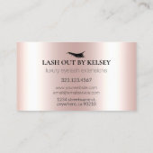 Makeup Artist Lashes 14k Gold Glitzer Lids + Tropf Visitenkarte (Rückseite)