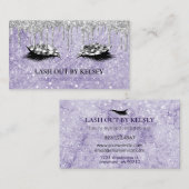 Makeup Artist Lashes Amethyst Marbella Glitzer Tro Visitenkarte (Vorne/Hinten)