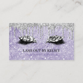 Makeup Artist Lashes Amethyst Marbella Glitzer Tro Visitenkarte