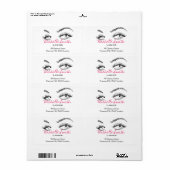 Makeup Artist Lashes braun Schwarz und Weiß einfac (Vorne)
