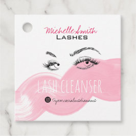Makeup Artist Lashes Brow Pink Lash Cleanser Preis Geschenkanhänger