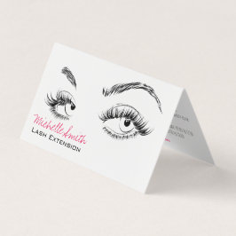 Makeup Artist Lashes Brows Loyalty Card Visitenkarten