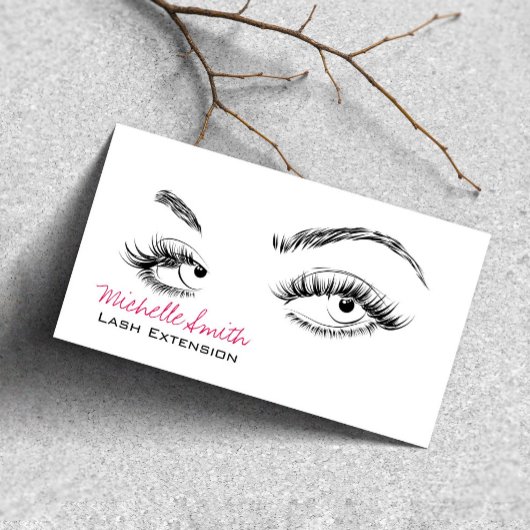 Makeup Artist Lashes Brows Schwarz-weiß Qr Code Visitenkarte