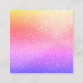 Makeup Artist Lashes Buagie Dall Classy Quadratische Visitenkarte (Rückseite)