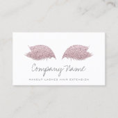 Makeup Artist Lashes Extension Rose Terminkarte (Vorderseite)