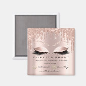 Makeup Artist Lashes Extension Rose Tropfen Mail P Magnet (Vorderseite/Rückseite)