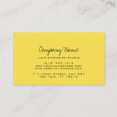 Makeup Artist Lashes Extension Royal Blue Yellow Terminkarte (Rückseite)