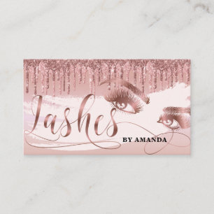 Makeup artist Lashes Eye Lashes Rose Visitenkarte
