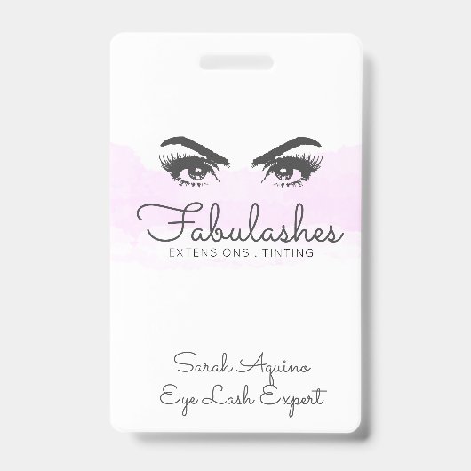 Makeup Artist Lashes Eyes Extensions Brows Ausweis (Vorderseite)