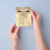 Makeup Artist Lashes Glitzer Flyer 1 Preise (Gruppe)
