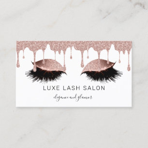 Makeup Artist Lashes Glitzer Visitenkarte