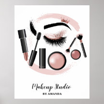 Makeup Artist Lashes Mascara Lipstick Rose Gold