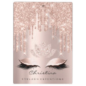 Makeup Artist Lashes Partyplaner Lotus Eye Klemmbrett (Rückseite)