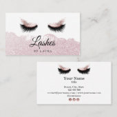 Makeup Artist Lashes Schönheitssalon Augen Kosmeti Visitenkarte (Vorne/Hinten)