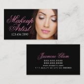 Makeup Artist Lashes Schönheitssalon Visitenkarte (Vorne/Hinten)