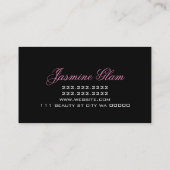 Makeup Artist Lashes Schönheitssalon Visitenkarte (Rückseite)