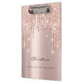 Makeup Artist Lashes Spark Eventplaner Rose Gold Klemmbrett (Links)