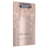 Makeup Artist Lashes Spark Eventplaner Rose Gold Klemmbrett (Rechts)