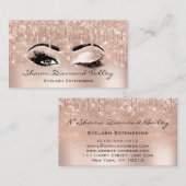 Makeup Artist Lashes Tropfen OPEN EYE geschlossen Visitenkarte (Vorne/Hinten)