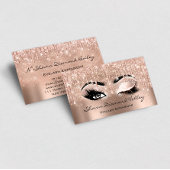 Makeup Artist Lashes Tropfen OPEN EYE geschlossen  Visitenkarte