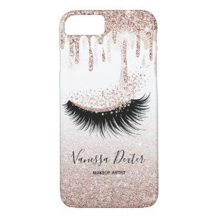 Makeup Artist Lashes Tropfen Rose Gold Case-Mate iPhone Hülle